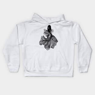 Siamese fighting fish Kids Hoodie